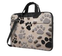 Animal Paw Prints Print Laptop Bag Case 13 inch, Computer Sleeve Cover with Shoulder Strap and Handle Briefcase Carry Case for Men Women to Work School Travel