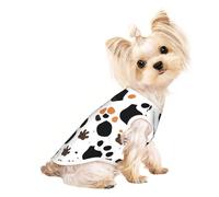 Animal Paw Prints Print Lightweight Dog Vest, Cat Sleeveless Shirt, Breathable Mesh Design for Summer Walking and Play