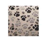 Animal Paw Prints Printed Square Jigsaw Puzzle 16x16 CM, Puzzle Challenging Game for Adults Gifts, Family Fun Decorative Wall Decor