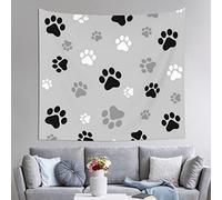 Animal Paw Prints Tapestry, Hanging Bedroom Living Room Fabric Home Decoration Wall Hanging, Wall Decoration Tapestry 60*51 Inches