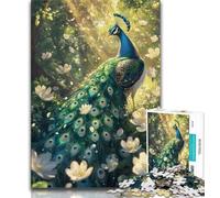 Animal Peacock 1000 Piece Jigsaw Puzzles for Teenagers,Family Game Stress Reliever Difficult Challenge Artists Collection,Fine Art 38x26cm