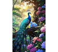 Animal Peacock Flower Jigsaw Puzzles for Adults 500 Pieces Educational Toys Challenging Game 500 Piece Puzzles for Adults for The Whole for Women Gifts for Men
