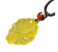 Animal Pendant Necklace - Nine-Tailed Pendant Necklace In White Chalcedony Neeuf Agate Tails Chalcedony With Multicolor Jade Tails, Se référer au descriptif, chalcedony, Refer to description