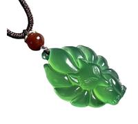 Animal Pendant Necklace - Nine-Tailed Pendant Necklace In White Chalcedony Neeuf Agate Tails Chalcedony With Multicolor Jade Tails, Se référer au descriptif, chalcedony, Refer to description