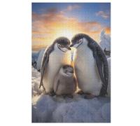 Animal Penguin Jigsaw Puzzles for Adults 1000 Pieces Puzzle Brain Teaser And Children Premium Quality Wooden （78×53cm）