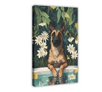 Animal Pet Bathroom Poster Wall Art Portrait Painting Decorative Item Gift (72)