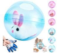 Animal Pet Rolling Ball, Automatic Rolling Ball Hamster, Cat Hamster Balls for Cats, Dogs, Small Animals, Child Girl Boy, Exercise, Entertainment, Indoor Play, And Daily Activity Use (Blue-b)