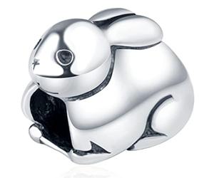 Animal Pets Charm-925 Sterling Silver Cute Rabbit, Night Owl Bird, Flying Pig, Myth Unicorn, Peace Bird Pigeon, Bear, Frog, Butterfly Beads, fits European Charms Bracelet, Gifts for Best Friend/Daughter/Mum/Girl