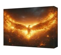 Animal Phoenix Paint by Numbers, Painting by Numbers for Adults Kits, DIY Canvas Paint by Number Kids Kits, Acrylic Pigment Drawing Crafts, Gifts for Home Wall Decor 50x70cm (Without Frame) T-220