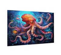 Animal Piece Jigsaw Puzzle 1500 Jigsaw Puzzles for Adults Octopus Impossible Puzzle Challenging High Difficulty Family Activity, Gift Box Packaging, Great Gift Idea for Family Friends 87x57 CM -222y