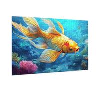 Animal Piece Jigsaw Puzzle 3000 Jigsaw Puzzles for Adults Koi Fish Impossible Puzzle Challenging High Difficulty Family Activity, Gift Box Packaging, Great Gift Idea for Family Friends 81x122CM -1340y