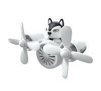 Animal Pilot Car Decoration - Rotative Propeller Ventilation , Bear Pilot Design | Aromatherapy - Air Deodorizer, Air Outlet Clip for Intric Decoration of the Car Ventilation Propeller is Fun