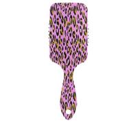 Animal Pink Leopard Print Cushion Comb, Detangling Brush Comb, Mens Detangling Brush