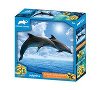 Animal Planet AP10946 Dolphins 150 Pieces 3D Effect Jigsaw Puzzle, Multicolour