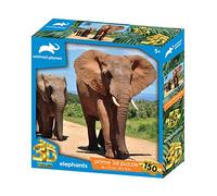 Animal Planet - Elephants 3D Effect 150 piece puzzle