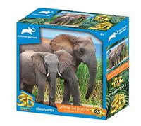 Animal Planet Elephants 3D Effect 63 Piece Puzzle