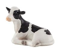 ANIMAL PLANET Farm Life Holstein Calf Lying Down Toy Figure, Black/W (US IMPORT)