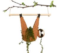 Animal Plant Holder, Planters for Plant Enthusiasts - Animal Wall Planter, Sloth Gift, Crochet Foot House Succulent Planter for Succulent Pots, Crochet Fish Succulent Planter, Consisting of