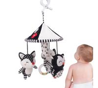Animal Plush Black Elephant Jungle Owl Pendant Visual Stimulation Nursery