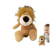 Animal Plush - Jungle Animals Toys | Stuffed Plush Toys | 9.8 Inch Lion Elephant Monkey Pllush With Huggable Design, Cute Stuffed Animal Toy For Kids Nursery Bedroom Travel Sleep Gift Decorat