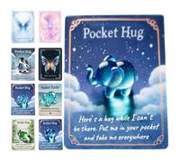 Animal Pocket Hug Gifts - Mini Pocket Resin Animal Hug Badge, Penguin/Turtle/Frog Token for Kids & Adults, Long Distance Relationships, Valentine, Birthday, Thanksgiving (elephant)