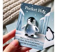 Animal Pocket Hug Gifts,Mini Resin Animal Hug Token,Cute Pocket Hug Turtle Keepsake with Positive Cards, Inspirational Comfort Keepsake,Little Emotional Support Gift for Birthday Thanksgiving