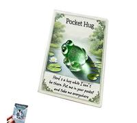 Animal Pocket Hug Gifts,Mini Resin Animal Hug Token with Card,Cute Turtle Encouragement,Keepsake Gift for Friend Birthday Anniversary (D)