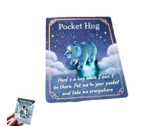 Animal Pocket Hug Gifts,Mini Resin Animal Hug Token with Card,Cute Turtle Encouragement,Keepsake Gift for Friend Birthday Anniversary (B)