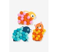 Animal pompom collage by DJECO green