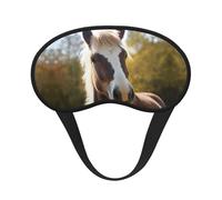 Animal Pony Horse Sleep Mask for Men Women Blackout Eye Masks for Sleep, Relaxing Zero Pressure Night Blindfold Soft Breathable Eye Cover for Travel, Night Work, Nap, Office