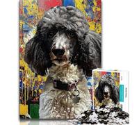 Animal Poodle Jigsaws 1000 Pieces for Teenagers,Challenging To Complete But Fun And Humorous Birthday Present,Gifts,Wall Art (75x50cm)