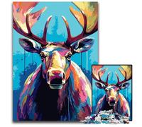 Animal Pop Art Jigsaw Puzzles for Adults 1000 Challenging Puzzles Colorful Home Decor & Interactive Family Game 1000 PCS(38x26cm)