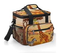 Animal Portraits Cooler Bags Insulated Lightweight Lunch Cooler Pack Large Leakproof Camping Ice Chest Collapsible Sided Cooler Bags for Hiking Beach Travel Picnic