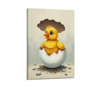 Animal Poster A Hatching Chick from An Egg Poster Wall Art Canvas Aesthetic Cover Painting for Living Room Bed Room 20x30inch(50x75cm) Frame-style