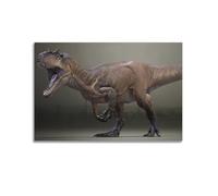 Animal Poster Fierce Tyrannosaurus Rex Prehistoric Dinosaurs Decorative Painting Canvas Wall Artworks Picture 16x24inch(40x60cm)