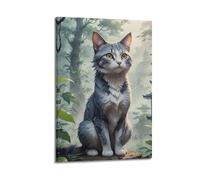 Animal Poster Kittens Looking Into The Distance Decorative Painting Canvas Art Picture 08x12inch(20x30cm)