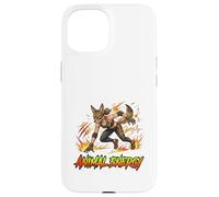 Animal Power Energy Runner Motion Graphic Design Case for iPhone 15