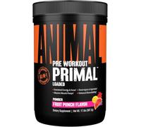 Animal Primal Muscle Hydration + Preworkout Powder - Contains Beta Alanine, 3DPump, Caffeine & Electrolytes - Improves Energy, Focus, Endurance & Absorption - Fruit Punch Flavour, 507g