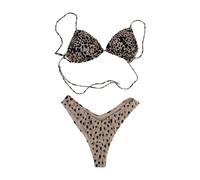 Animal Print Bikini Set - female - Me-Fui - Bikinis - Multicolor - M - Swimwear M