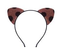 Animal Print Cats Ear Hairhoop For Women Roleplaying Cats Women Costume Music Festival Headband For Party Gatherings Leopard Print Headband