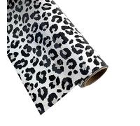 Animal Print Heat Transfer Vinyl Roll 12 Inch x 5 Feet Animal Pattern Vinyl Iron on HTV for Clothing T-Shirts DIY Decoration (Leopard Patterned)