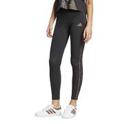 Animal Print Leggings, 3-Stripes Black