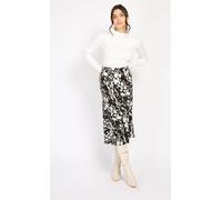 Animal Print Midi Slip Skirt Little Mistress Multi 14