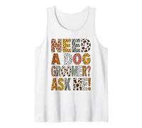 Animal Print Need A Dog Groomer Ask Me Stylist Tank Top