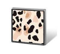 Animal Print Pattern Abstract Leopard Spots Unisex Brooches & Pins Square Lightweight Lapel Badge Jewelry for Clothing Shawl Hat