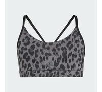 adidas Girl's Animal Print Sport Bra, Grey Four/Grey six/Black/Grey six, 11-12 Years