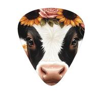 Animal Print Sunflower Guitar Picks Gift Set - Smooth Durable Plectrums For Acoustic, Electric & Bass Guitar, Perfect Present For Guitar Lovers & Musicians