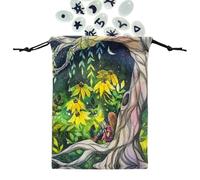 Animal Print Tarot Mat Signalling Bag - Portable Storage Solution, Double Sided Color Gift Bag, Portable Velvet Tarot Bags, Sxf12#, riferimento alla descrizione, Please refer to description