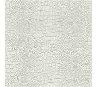 Textured Animal Print Blown Vinyl Off White Wallpaper Crocodile Paste The Wall