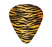 Animal Print Tiger Black Gold,12 Pcs Guitar Pick,3 Different Thickness Plectrums for Acoustic Guitar Bass Ukulele (0.46mm 0.96mm 0.71mm)